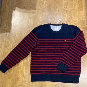 Brooks Brothers Navy and Red Striped Crewneck Sweater

Brand new